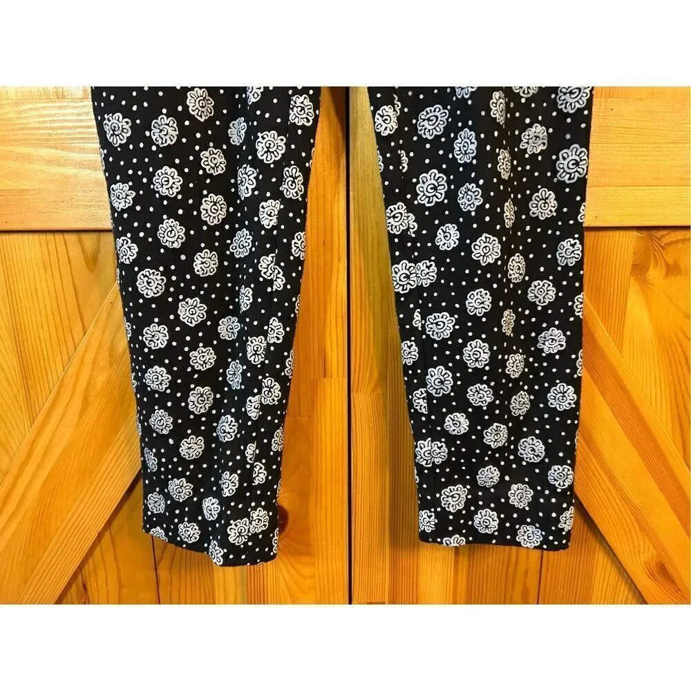 Simple Addition pants floral pull on size Small (0055)
